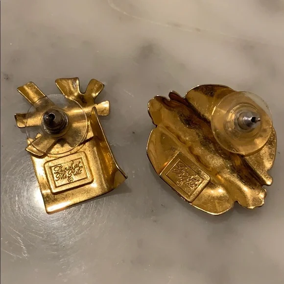 Rare - Lunch at the Ritz hamburger French fries earrings - Picture 2 of 5